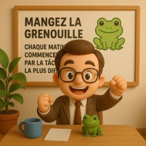 Mes astuces productivité : faire plus, en travaillant moins 14 Manger la grenouille pour vous faciliter la vie